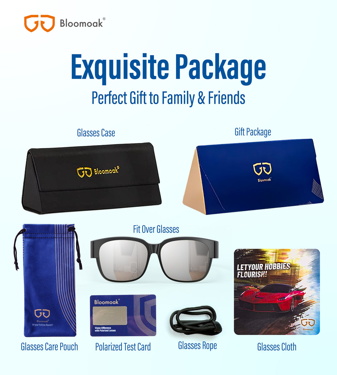 Henry P. - Bloomoak Black Fit Over Polarised Sunglasses