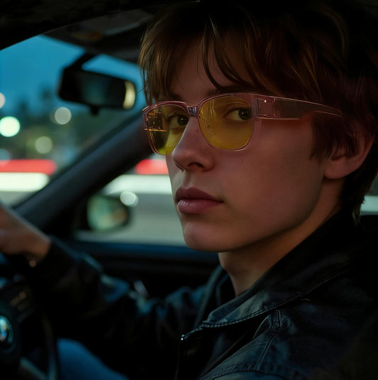 Lily S. - Bloomoak Transparent Purple Fit Over Night Driving Glasses