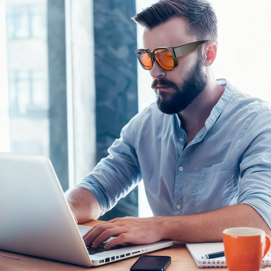 Nora S. - Bloomoak Orange Fit Over Blue Light Glasses