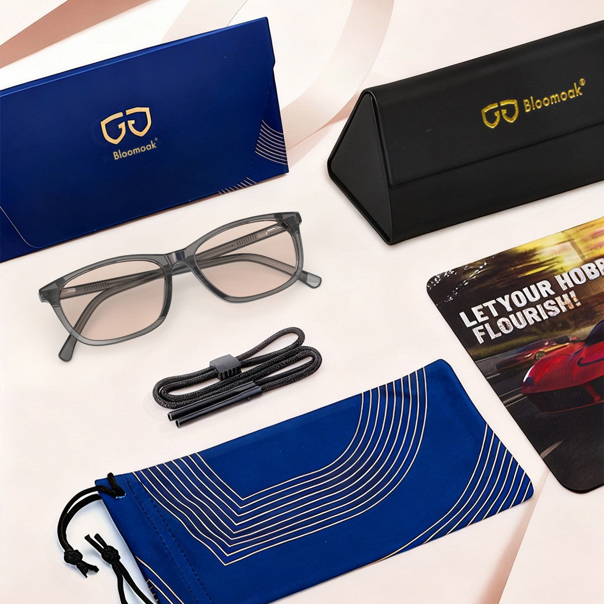 Violet R. – Bloomoak Hellrosa Blaulichtbrille (Rezept)