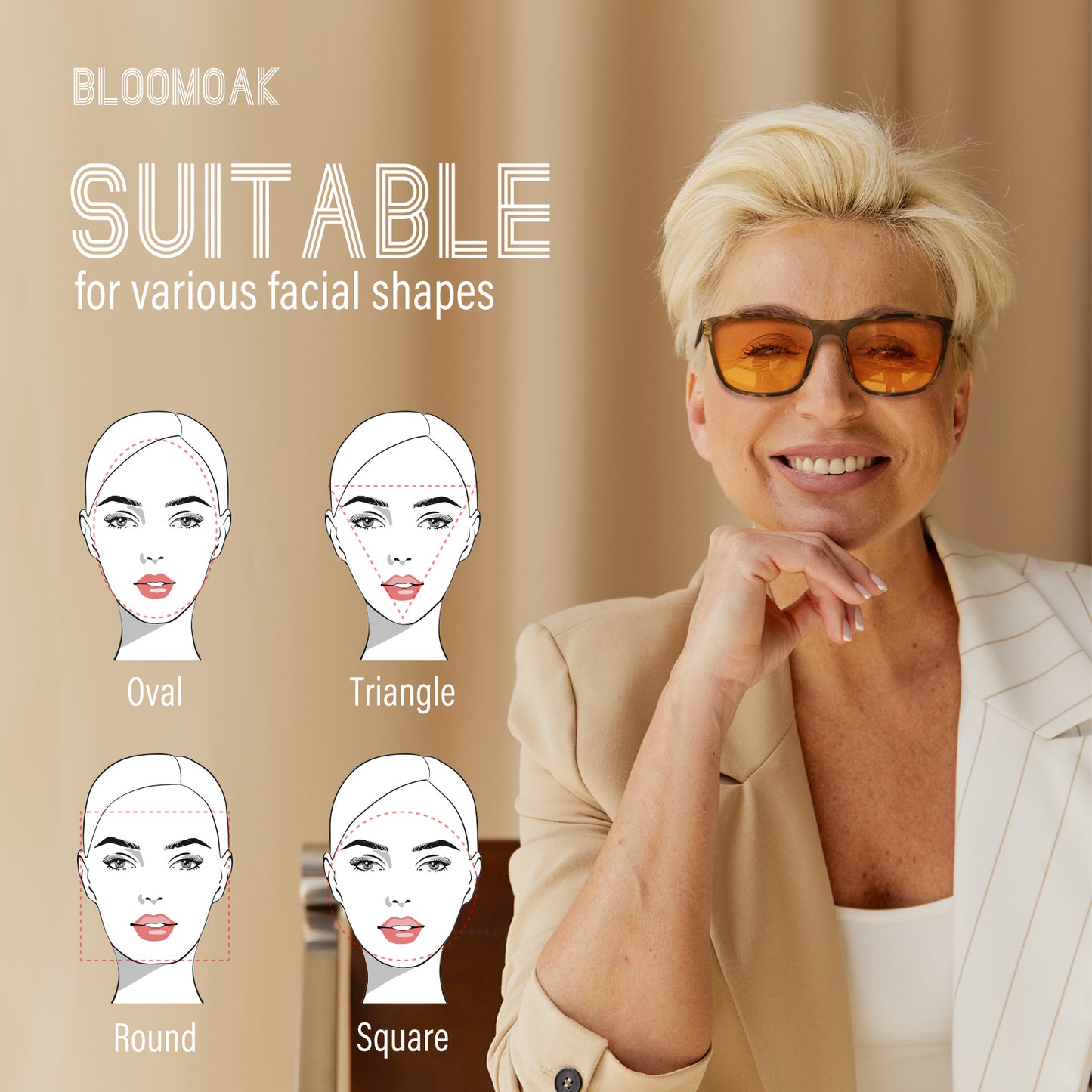 Bloomoak-99% Blue Light Blocking Glasses-Brown Tortoiseshell Sleep Glasses