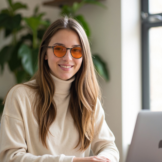 Brielle N. - Bloomoak Orange Blue Light Glasses Prescription