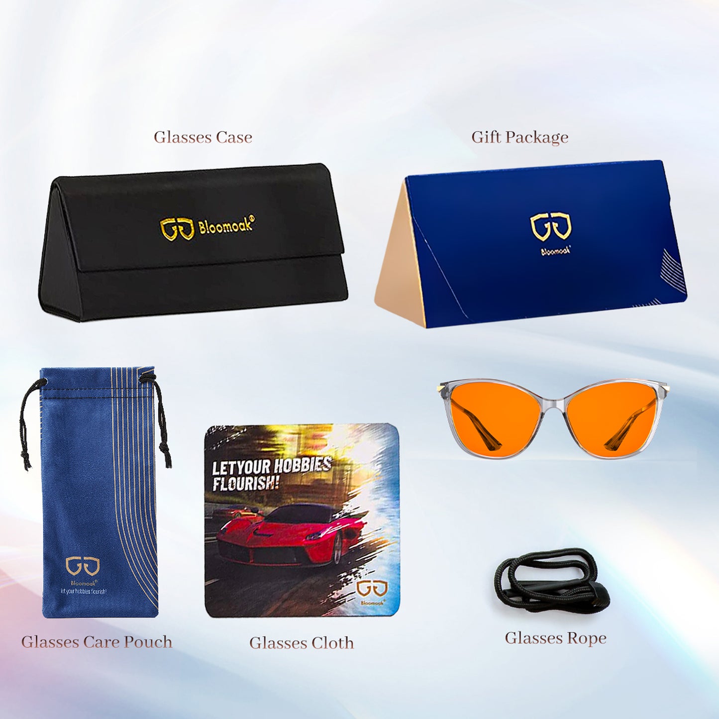 Aria P. - Bloomoak Orange Blue Light Glasses Prescription