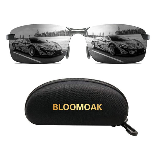 Bloomoak Driving Glasses, Polarized Sunglasses for Men/Women (Gray Lens)