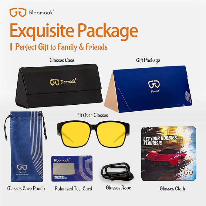 Caleb N. - Bloomoak Black Fit Over Night Driving Glasses