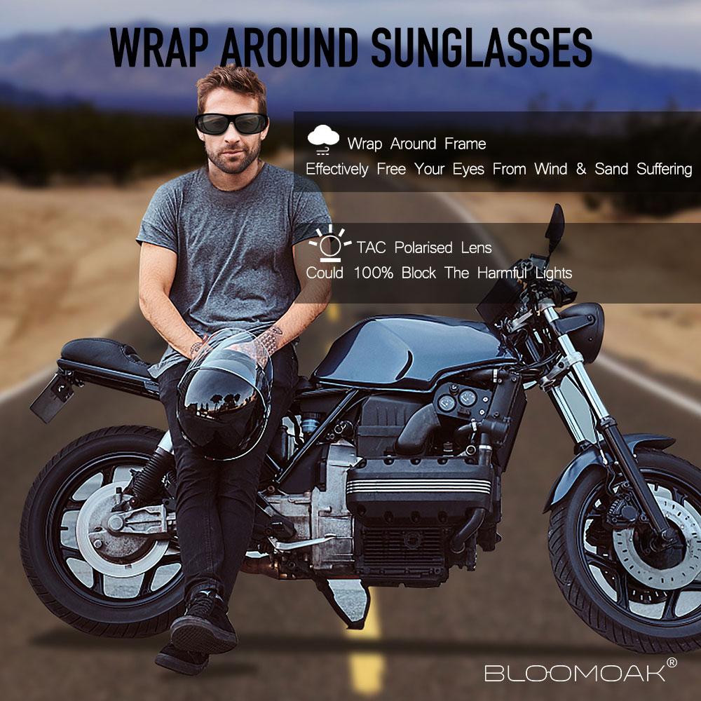 Polarized Over Glasses Anti-Glare UV 400 Protection - Wrap Around Sunglasses - Bloomoak