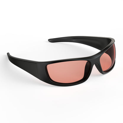 Arlo S. - Bloomoak Pink Wraparound Blue Light Glasses