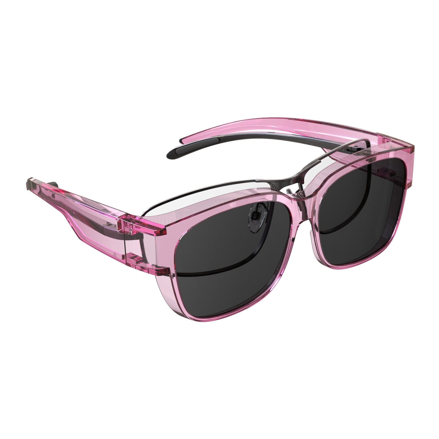 Chloe B. - Bloomoak Transparent Purple Fit Over Polarised Sunglasses
