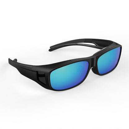 Connor S. - Bloomoak Ice Blue Mirrored Fit Over Polarised Sunglasses