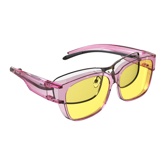 Lily S. - Bloomoak Transparent Purple Fit Over Night Driving Glasses