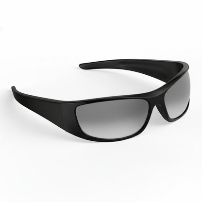 Leo M. - Bloomoak Mirror Silver Wraparound Sunglasses