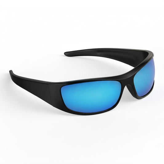 Hunter J. - Bloomoak Ice Blue Wraparound Sunglasses