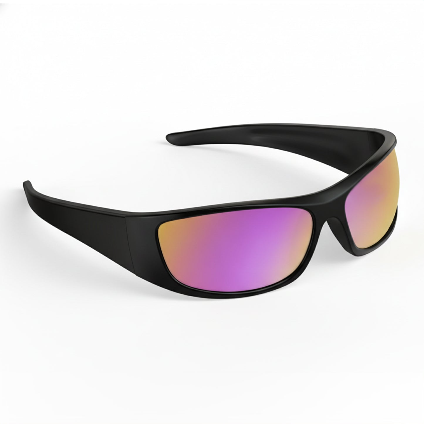 Miles R. - Bloomoak Mirror Rose Wraparound Sunglasses