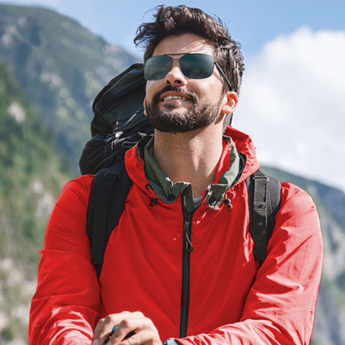 Ethan J. - Bloomoak Black Aviator Polarised Driving Sunglasses