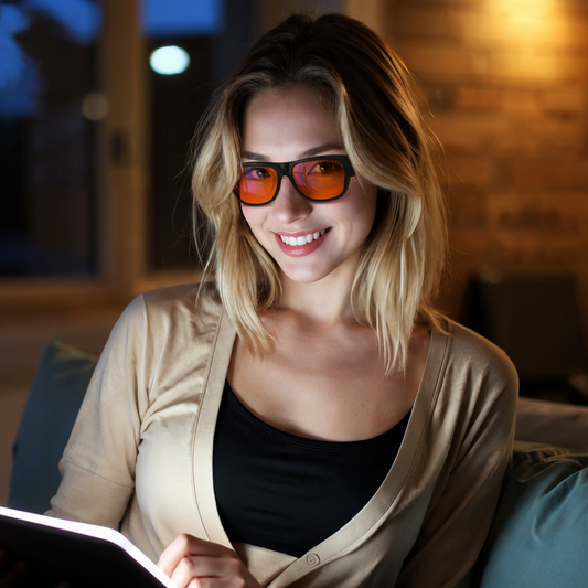 Theo M. - Bloomoak Orange Fit Over Blue Light Glasses