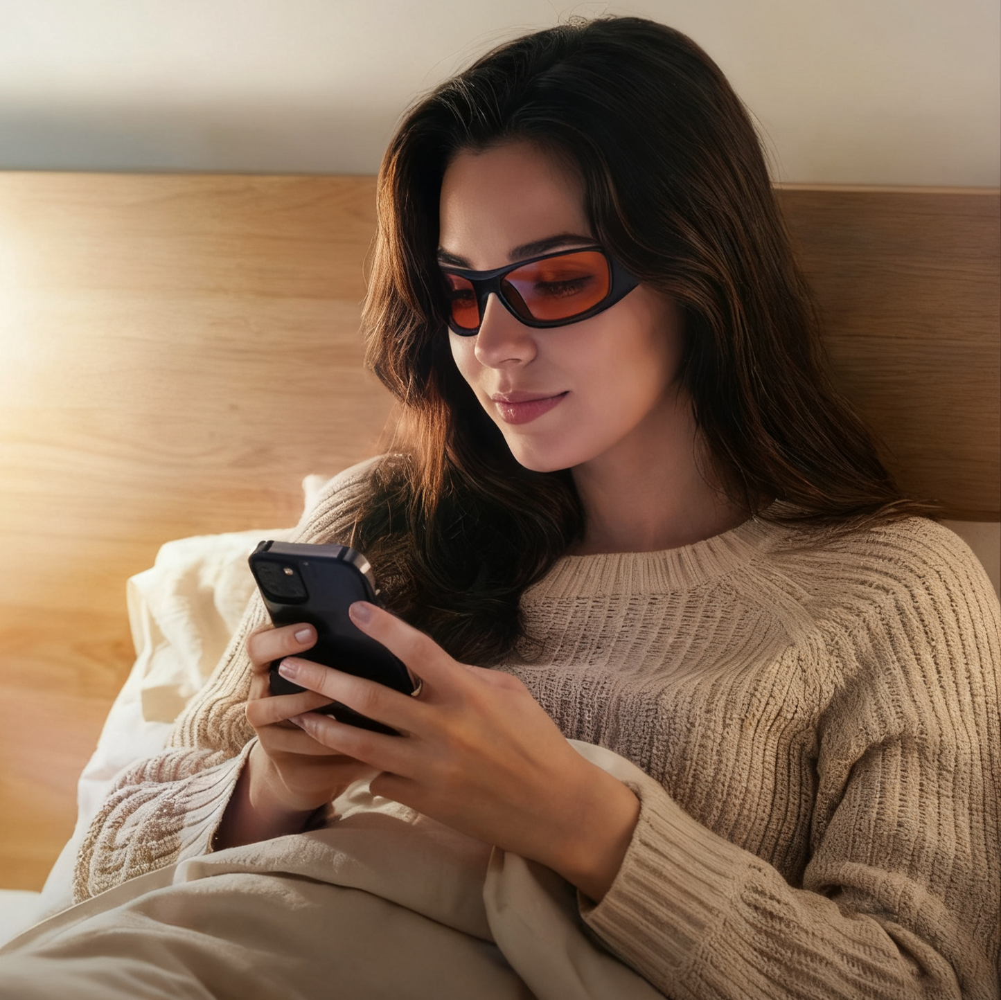 Kai T. - Bloomoak Orange Wraparound Blue Light Glasses