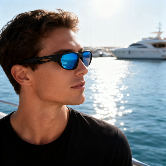 Levi C. - Bloomoak Ice Blue Polarised Sport Sunglasses