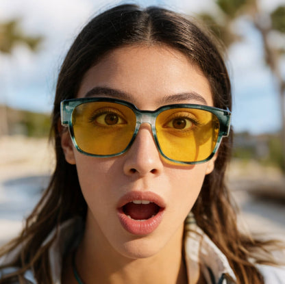 Ava J. - Bloomoak Clear Aqua Fit Over Night Driving Glasses