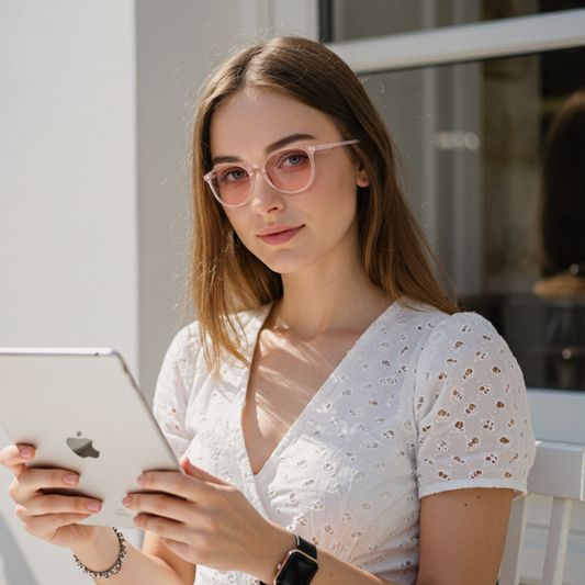Yara C. - Bloomoak Pink Blue Light Glasses