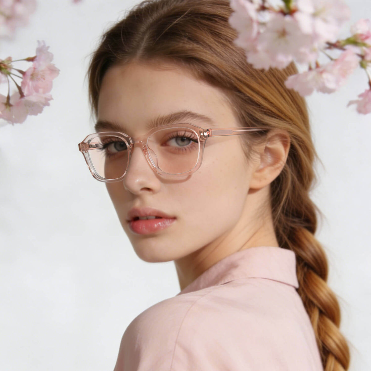 Celine K. - Bloomoak Light Pink Blue Light Glasses