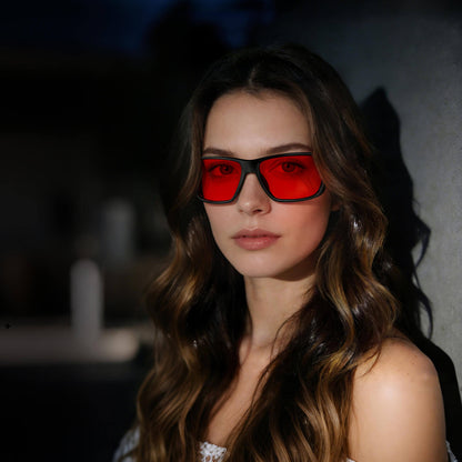 Soren P. - Bloomoak Red Wraparound Blue Light Glasses