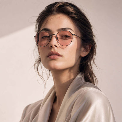 Tessa Z. - Bloomoak Light Pink Blue Light Glasses