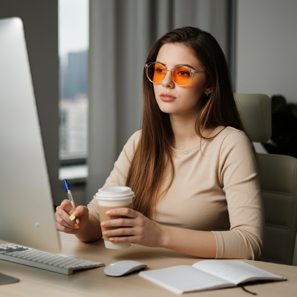 Ivy J. - Bloomoak Orange Blue Light Glasses