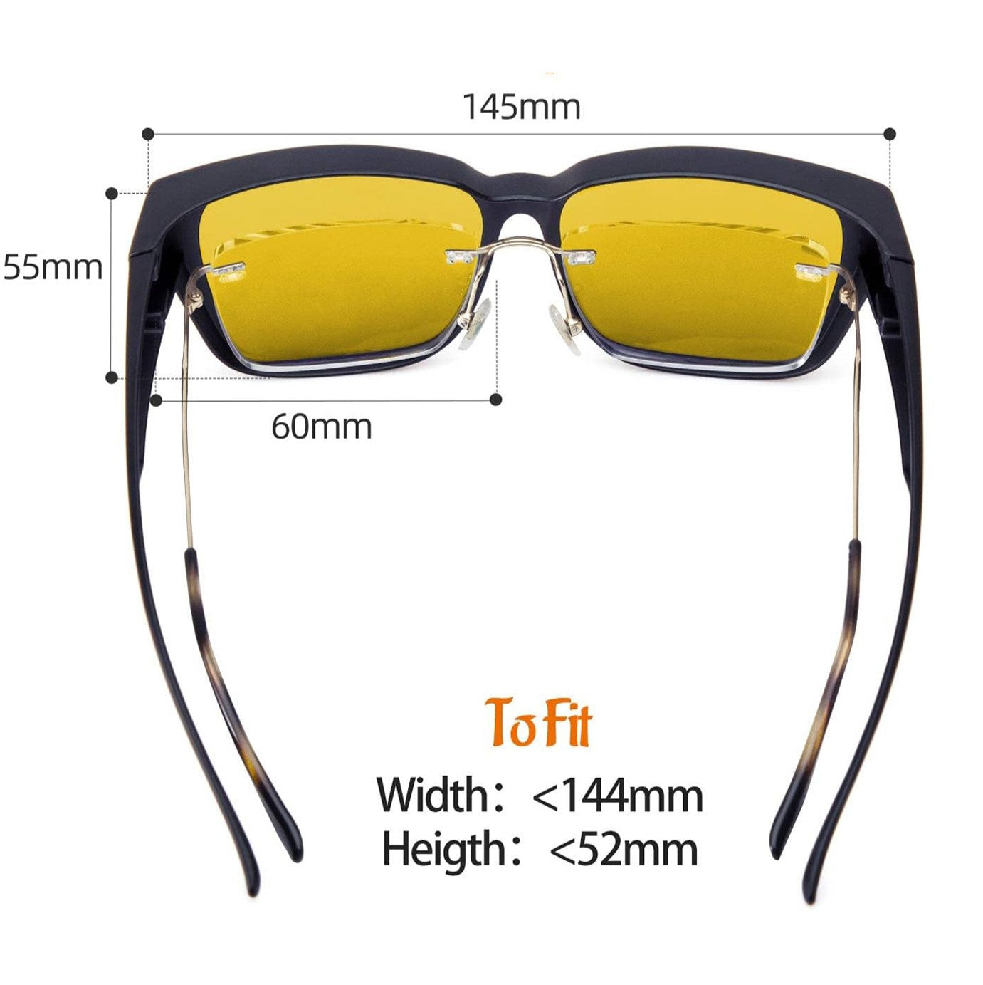 Caleb N. - Bloomoak Black Fit Over Night Driving Glasses