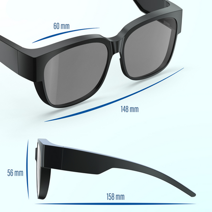 Henry P. - Bloomoak Black Fit Over Polarised Sunglasses