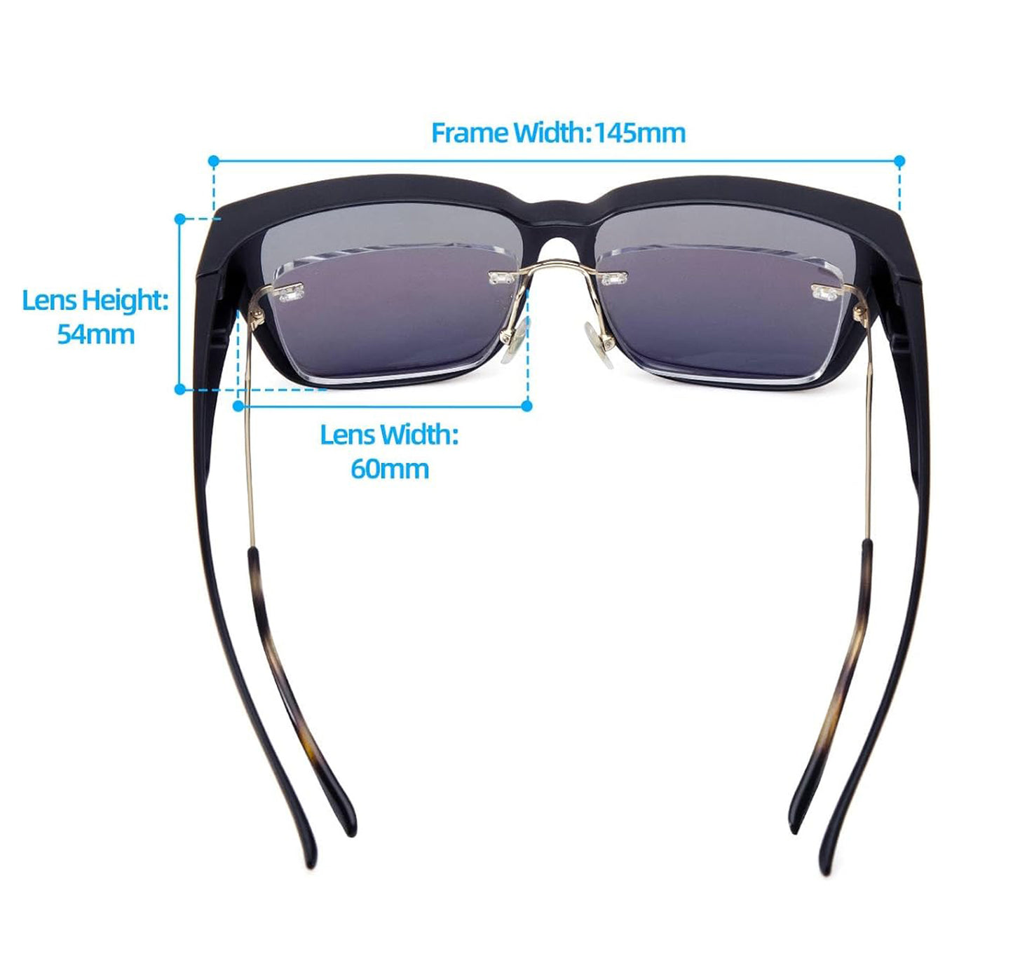 Liam F. - Bloomoak Ice Blue Fit Over Polarised Sunglasses