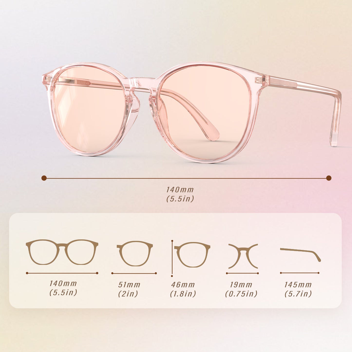 Nina P. - Bloomoak Light Pink Blue Light Glasses