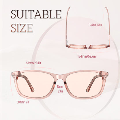 Paige F. - Bloomoak Light Pink Blue Light Glasses