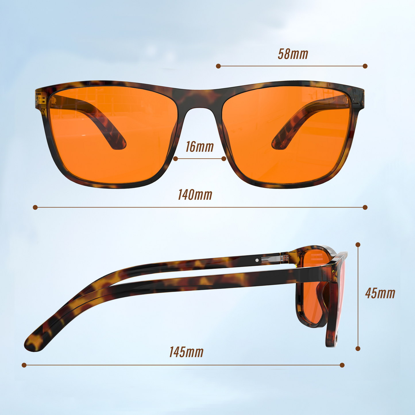 Sophie R. - Bloomoak Orange Blue Light Glasses