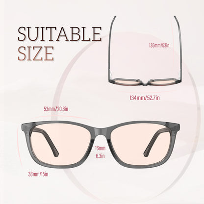 Violet R. - Bloomoak Light Pink Blue Light Glasses