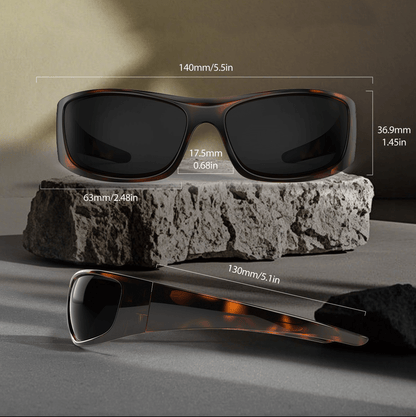 Carter P. - Bloomoak Tortoiseshell Wraparound Sunglasses