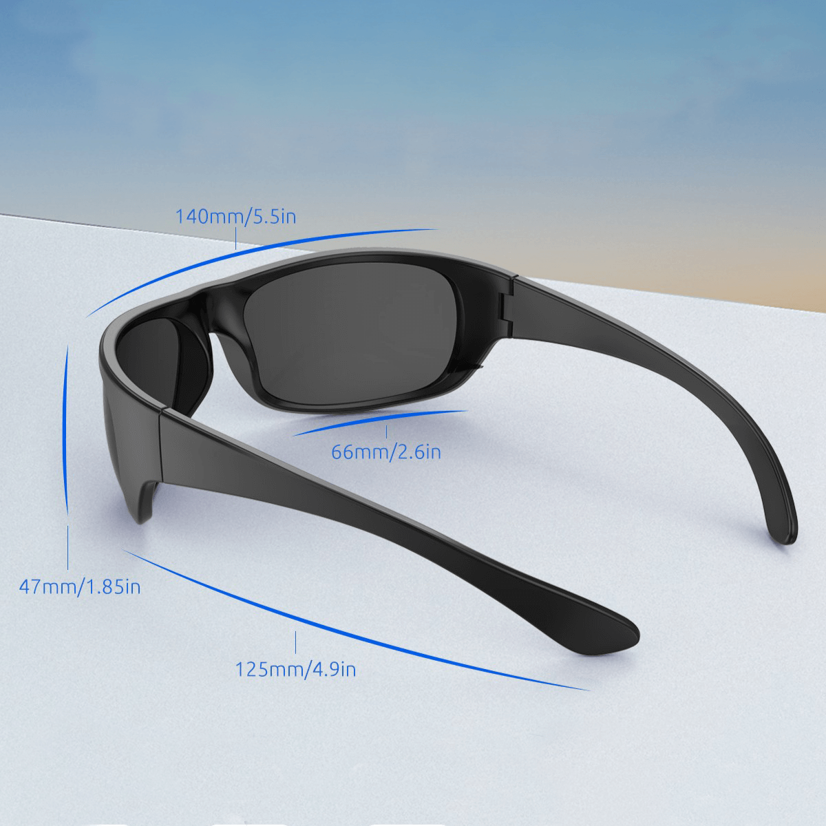 Dylan M. - Bloomoak Super Dark XL Fit Wraparound Sunglasses