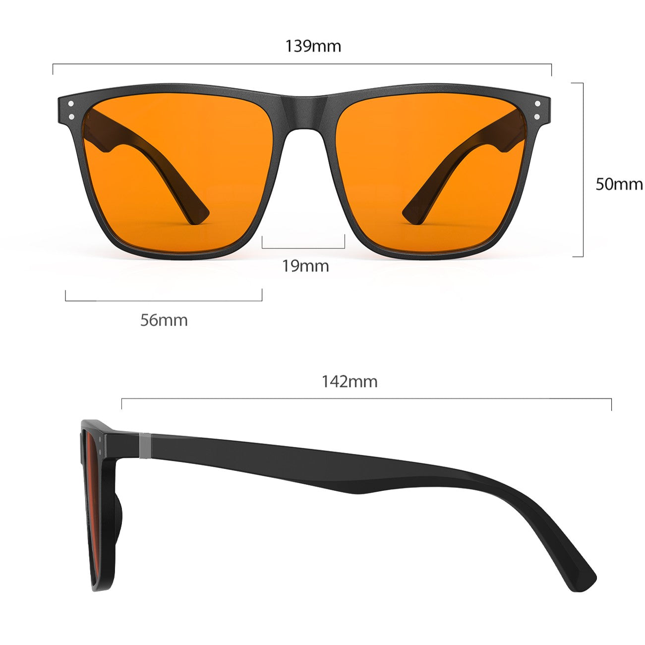 Ellie T. - Gafas graduadas Bloomoak Orange Blue Light