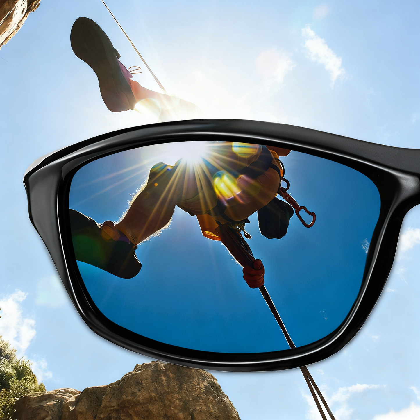 Levi C. - Bloomoak Ice Blue Polarised Sport Sunglasses