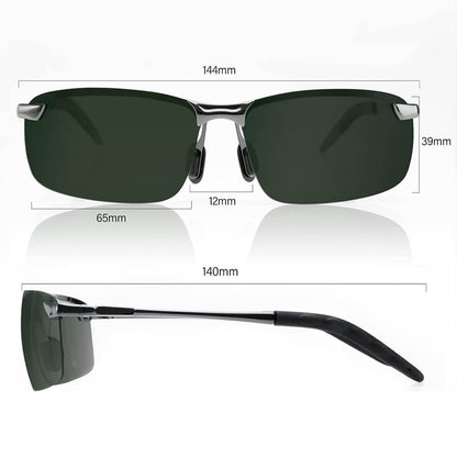 3043-Nate R. - Bloomoak Grüne polarisierte Fahrbrille 