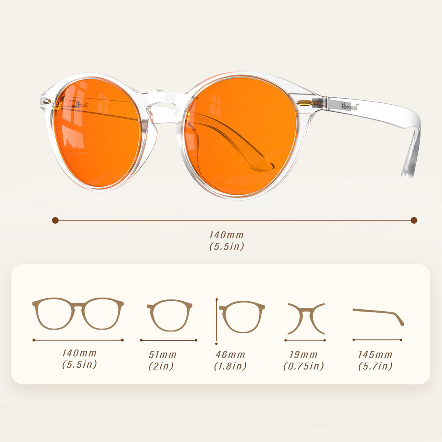 Ivy J. - Bloomoak Orange Blue Light Glasses