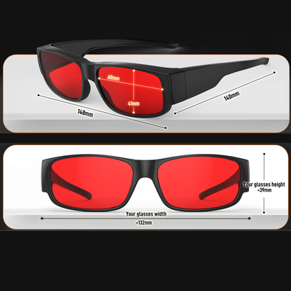 Eli J. - Bloomoak Red Fit Over Blue Light Glasses