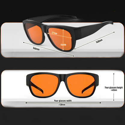 Theo M. - Bloomoak Orange Fit Over Blue Light Glasses