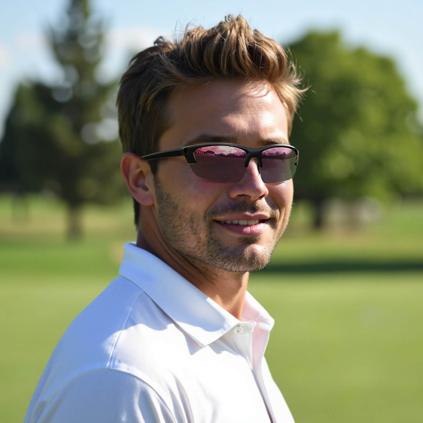 Hunter J. - Bloomoak Ice Blue Wraparound Sonnenbrille