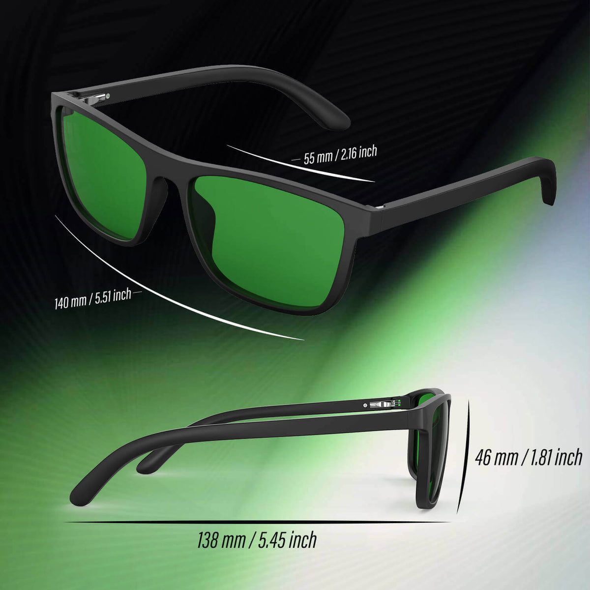 Hugo K. - Bloomoak Green Blue Light Glasses