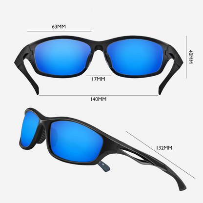 Levi C. - Bloomoak Ice Blue Polarised Sport Sunglasses