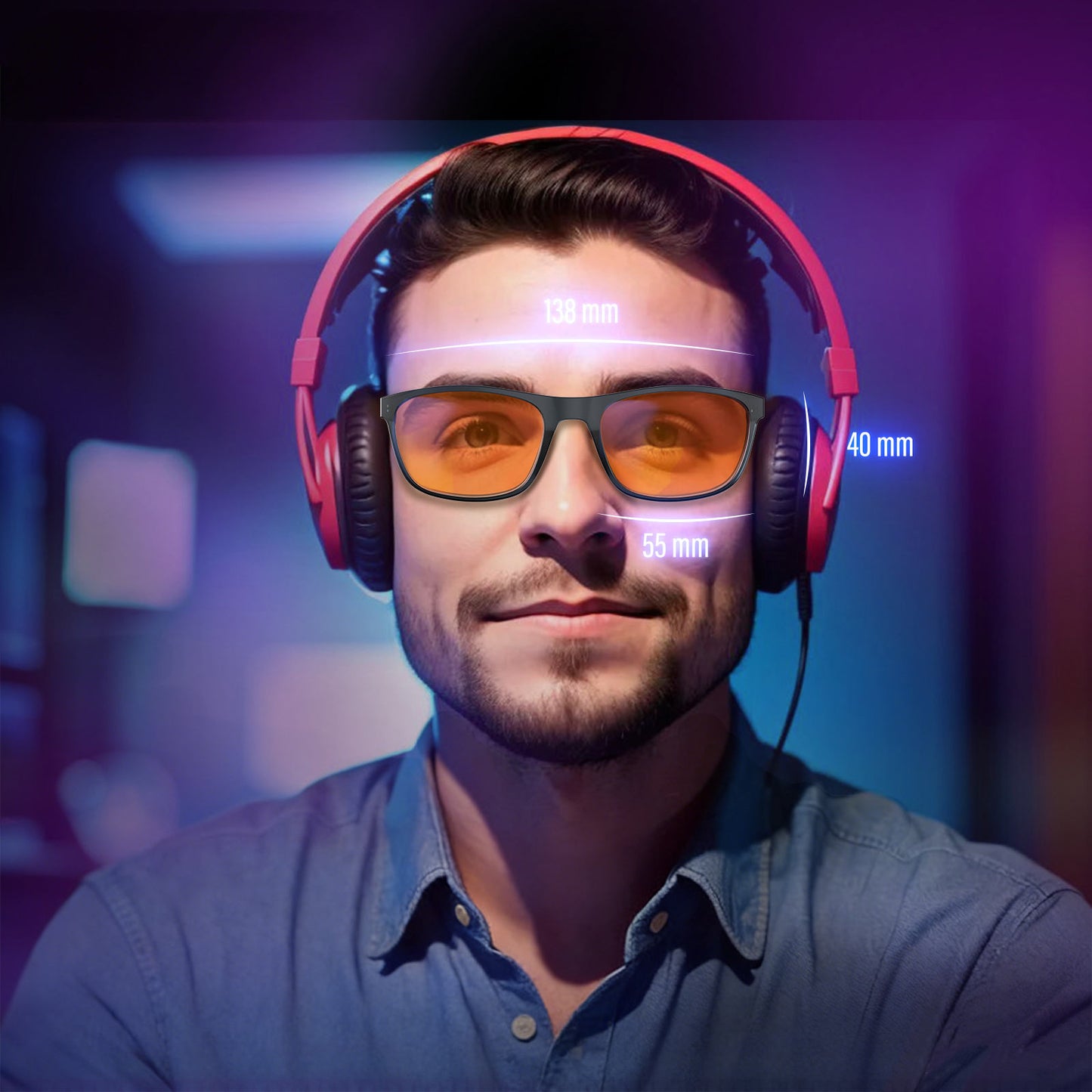 Toby N. - Bloomoak Orange Blue Light Glasses