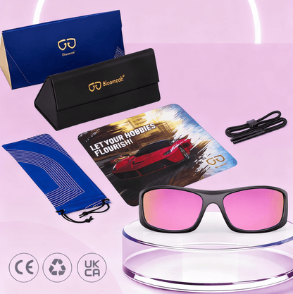 Miles R. - Bloomoak Mirror Rose Wraparound Sunglasses