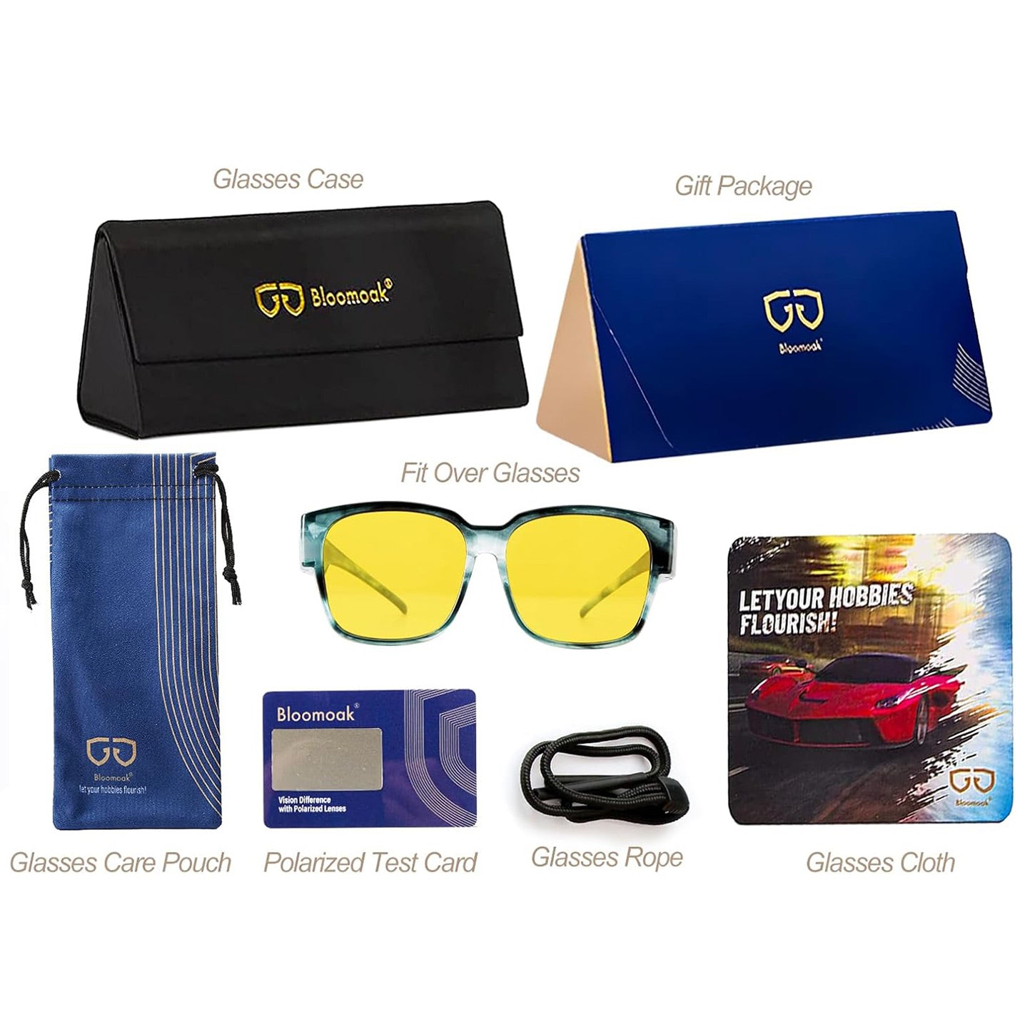 Ava J. - Bloomoak Clear Aqua Fit Over Night Driving Glasses