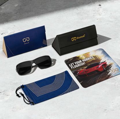 Carter P. - Bloomoak Super Dark Wraparound Sunglasses