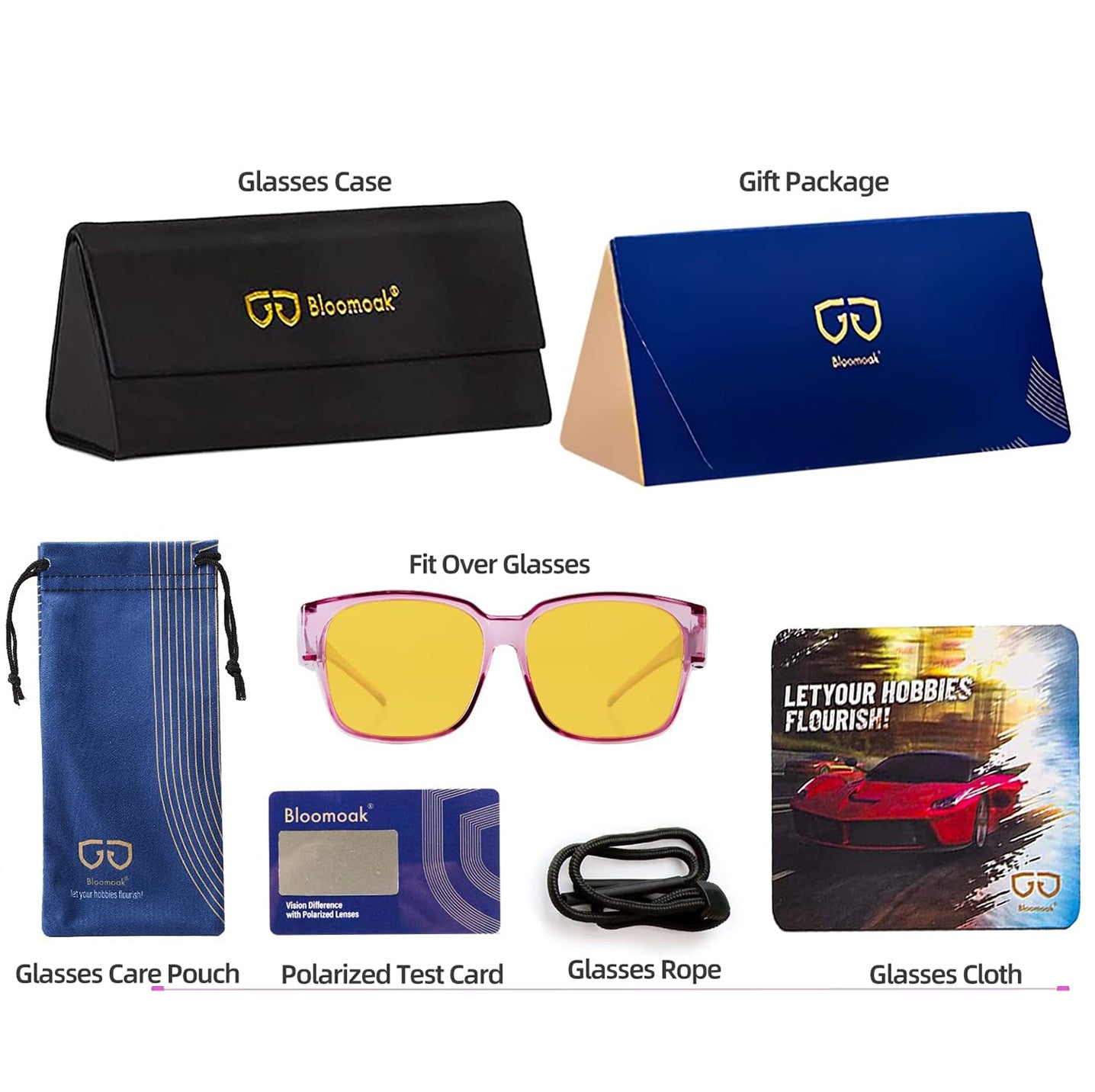 Lily S. - Bloomoak Transparent Purple Fit Over Night Driving Glasses